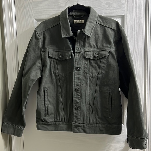 Line of Trade Jackets & Coats Line Of Trade Mens Army Green Denim